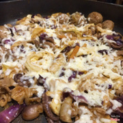 Bạch tuộc xào + phô mai + bạch tuộc cuộn phô mai