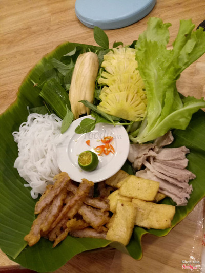 Bún đậu ngon lắm. nước chấm vừa miệng 