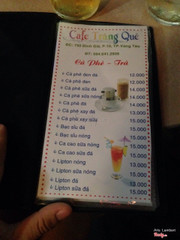 Menu của Quán 
