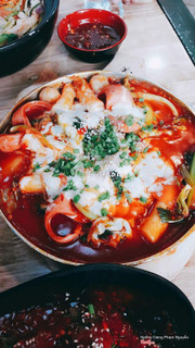 tokbokki bạch tuộc