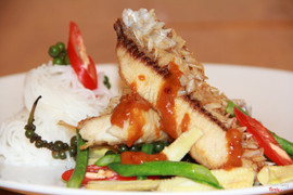 Cá điêu hồng Fillet sốt Thái