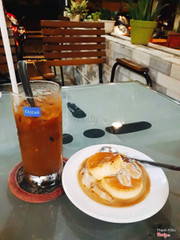 Bánh flan: 12k/cái #cafedomdom