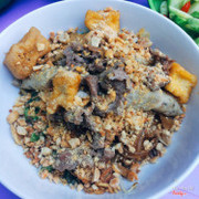 bánh đa bò trộn