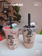 Trà sữa chocolate (thạch và trân châu đen)
