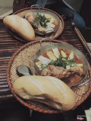 Bánh mì gà chảo