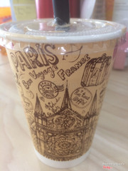 Cf sữa đá (ly mẫu mới). Ly này dùng cho cả trà sữa và trà nóng nữa.