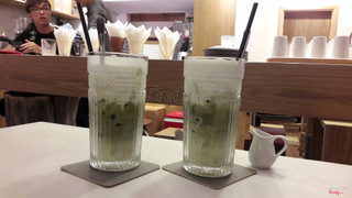 Matcha milkfoam