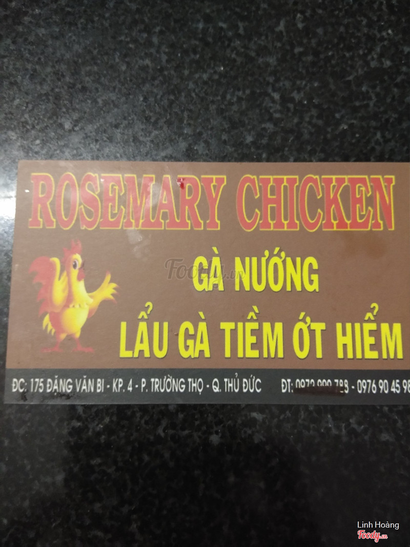 Card của quán