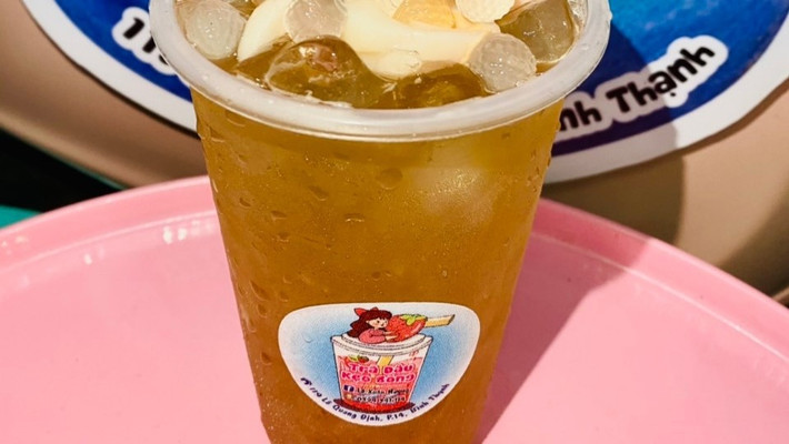 Trà Sữa Trà Dâu Kẹo Bông