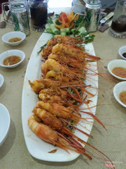 tôm càng xào tỏi