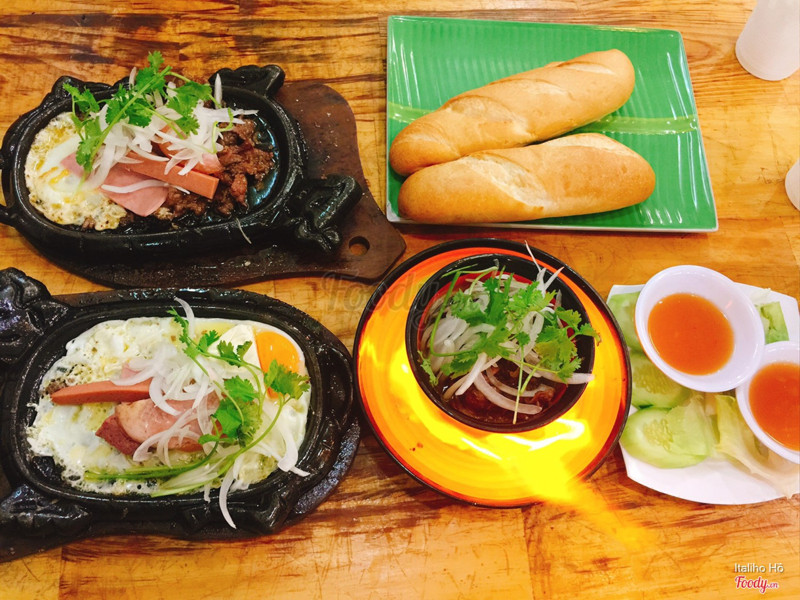 Bò né + bò quanh lửa hồng