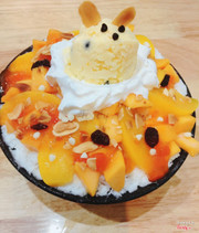 bingsu đào