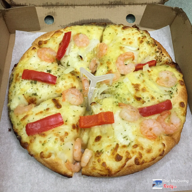 Đem Pizza Hut tới Hoà An: Mua 1 tặng 1: Pizza Tôm xốt Bơ Tỏi 