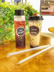 Trà xanh nho Mỹ + Trà sữa pari