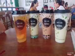 Trà đào, trà ngọc bích hương lài, trà sữa hoa hồng, trà sữa hoa cúc