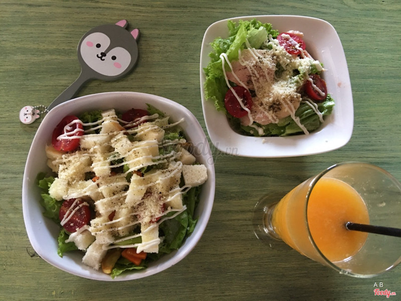 Superfood salad + french salad