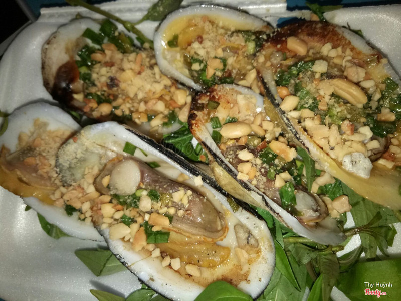 Sò dẹo nướng mỡ hành 20k