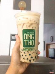 Trà sữa olong + trân châu trắng đen