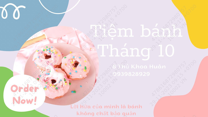 Tiệm Bánh Tháng 10 - Thủ Khoa Huân