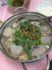 canh khoai mỡ + cá cóc