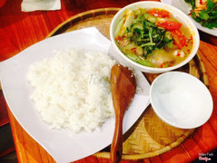 cơm + canh chua thìa là