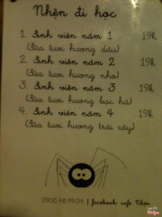 Menu sinh viên :v