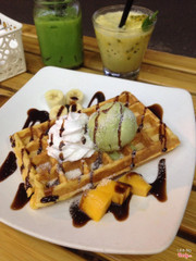 Wafle matcha