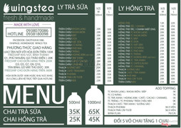 MENU UPDATE WINGS TEA