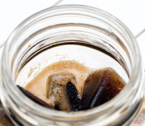 Cafe đá với những viên đá tinh khiết cũng làm từ nước cafe nguyên chất