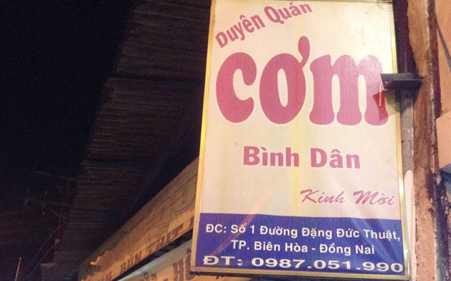 Duyên Quán - Cơm Bình Dân