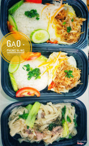 Cơm ngon, tr&#242;n vị.