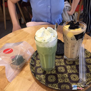 Bánh Trung Thu  Matcha Pho Mai + Matcha Đá xay + Trà sữa 