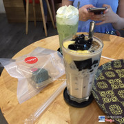 Bánh Trung Thu  Matcha Pho Mai + Matcha Đá xay + Trà sữa 