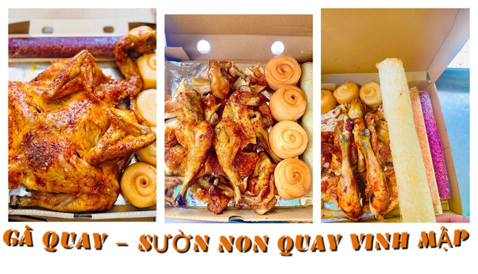 Gà Quay, Sườn Non Quay Bánh Bao - Cơm Lam VINH MẬP