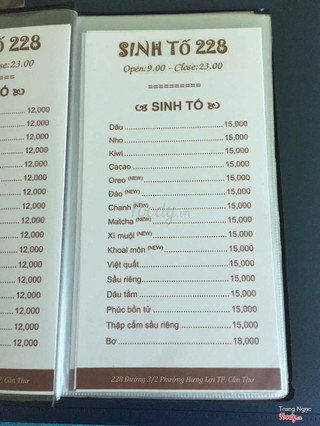 Sinh tố 228