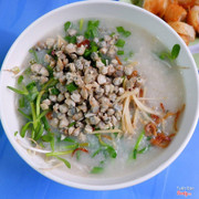 cháo hến rau đắng