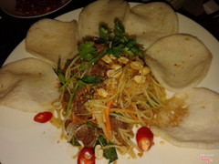 gỏi bò cay