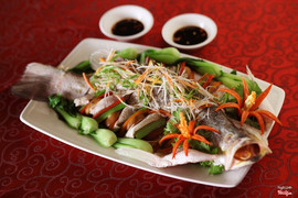 Cá Chẽm hấp Kỳ Lân