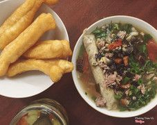 Bún ốc siêu ngon siêu nhiều tóp mỡ