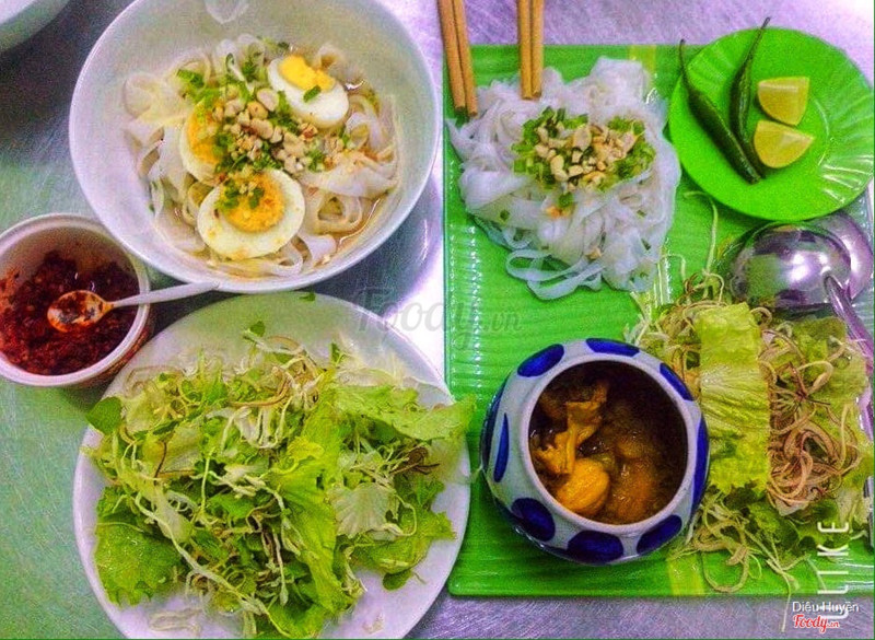 Mì quảng trứng, mì quảng ếch.