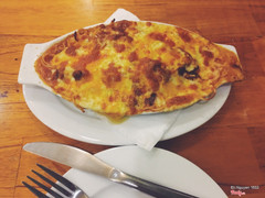 Baked bolognese spaghetti