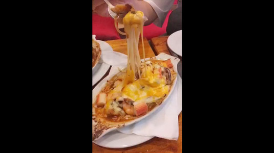 baked spaghetty seafood 95k