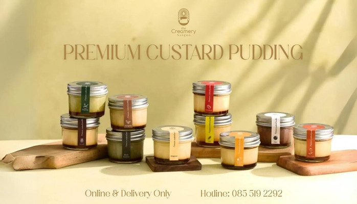 The Creamery Saigon - Premium Custard Pudding - Đường Số 1