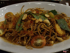 gỏi đu đủ chiên giòn