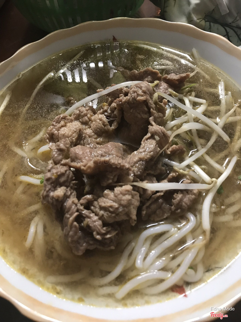 Bún tái chả 35k 