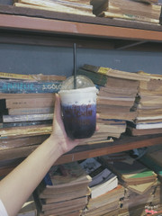 Trà hoa đậu biếc kem sữa