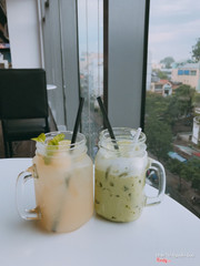 Latte Đá 49k & Trà Vải - Spot Cafe