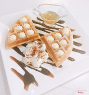 Waffle cheese & honey