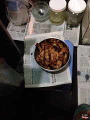 Thịt mới nướng xong tại chỗ