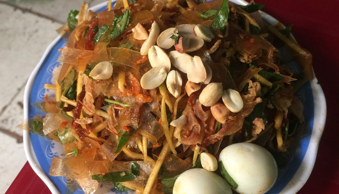 Bánh Tráng Trộn & Cá Viên Chiên